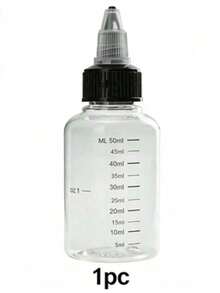 60ml/Plastic PET Juice Liquid Capacity Dropper Bottles Twist Top Cap Tattoo Pigment Ink Containers - White - View 6