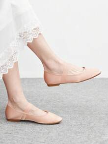 CUCCOO BIZCHIC Women's Casual Versatile Commute Simple Flats Valentine's Day - Baby Pink - View 4