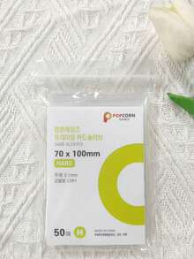 SHEIN Basic living 50/100 Pcs Clear Card Sleeves, 2.75" X 4" (7x100mm) For Mini Cards, Kpop Photocards & Trading Cards For Office Staff And Students Back To School Fall Decor,Christmas Decorations Halloween Decor Living Room Decor Wall Decor, Bedroom Curtains, Key Holder Storage Containers Storage Box,Fall Decor,Christmas Decorations Boys Backpack, Halloween, Backpack School. Clear Backpack, School, Halloween Costume. - Multicolor - View 3