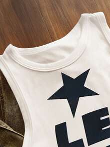 Glimmora 女士休闲露脐背心，街头时尚 - 彩色 - 查看 3