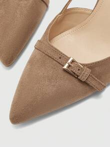 CUCCOO BIZCHIC Women's Classic Burgundy Pointed Toe Mid-Heel Slip-On Pumps, Versatile For Commute, Date, Party, Holiday, Wedding For Christmas Valentine's Day Spring Shoes - dark camel - View 8