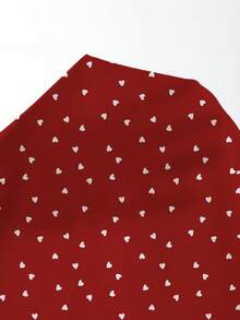 EMERY ROSE 大码女式休闲印花圆领宽松七分袖衬衫/情人节 - 彩色 - 查看 8