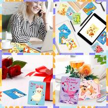 50-Pcs/Set Animal Pattern Cards, 50 Cards, Happy Birthday Text Cards, Creative And Fun Animal Cards, Animal Learning Cards - Multicolor - View 9