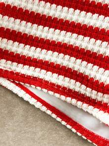 Swim Vcay 2026新款春夏三件套女士特殊面料三角比基尼、泳裤、网纱罩衫沙滩度假休闲泳装套装 - 彩色 - 查看 5