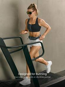 GLOWMODE 0.5L Glow Run Breathable Mesh Waterproof Logo Reflective Zipper Pocket Drawstring Adjustable Strap Micro Running Belt Bag Jogging Training Travel Studio Daily Active Fall Winter - Black - View 2