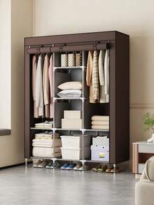 1 Tủ quần áo vải kiểu dáng đẹp và rộng rãi, tủ đựng quần áo gấp gọn phổ biến, dễ lắp ráp, phù hợp cho ký túc xá, nhà ở, phòng ngủ, nhà thuê. - Nhiều màu - Xem 5