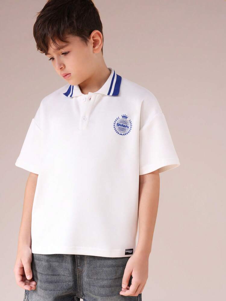 Classic Polo Shirt With Button Placket