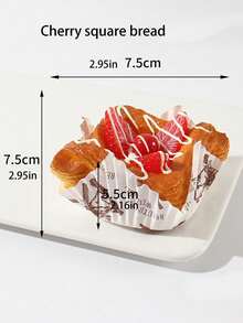 1Pc Creative 3d Simulation Cake Refrigerator Magnet Pu Spring-Rebound Bread Food Magnetic Sticker Decorative Ornament - Multicolor - View 19