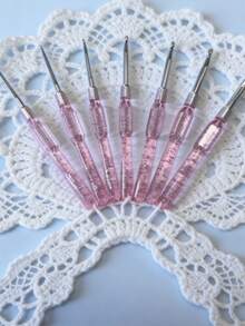 8 Pcs Colorful Crochet Hooks Abs New Resin Candy Soft Handle Crochet Set Comfortable Grip 2-6mm For Fun Crafting Halloween Decor, Back To School Living Room Decor Fall Decor,Christmas Decorations ,Fall Decor,Christmas Decorations Boys Backpack, Halloween, Backpack School. Clear Backpack, School, Halloween Costume. - Multicolor - View 17