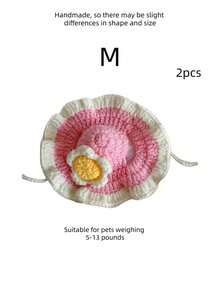 2 chiếc mũ đội đầu cho thú cưng, mũ len cho mèo và chó, phụ kiện cosplay, mũ đội đầu, trang phục biến hình vui nhộn - Nhiều màu - Xem 13