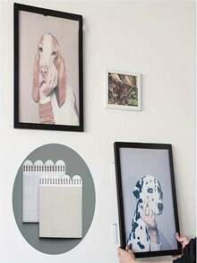 24pcs (12Pairs) Picture Hanging Strips Heavy Duty Picture Hanging Kit, With Super Strong Double Sided Hook & Loop Installation Tape, Nail-Free Sticky Tape For Wall Art, Power Lines, School, Home & Office Supplies - Multicolor - View 6