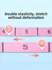1PC Small Multi Functional Yoga Pilates Resistance Band Portable Adjustable Stretch Strap Elastic Fitness Training Tool For Home Workout Dance Travel Strength Flexibility Exercise Polyester Material Band Elastic Band Resistance Band - Multicolor - View 10