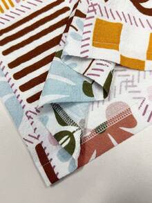 SHEIN PETITE Women's Fall Floral Print Tie Waist Wide Leg Pants, Vacation Wear Summer Beach Vacation Vacation - Multicolor - View 8