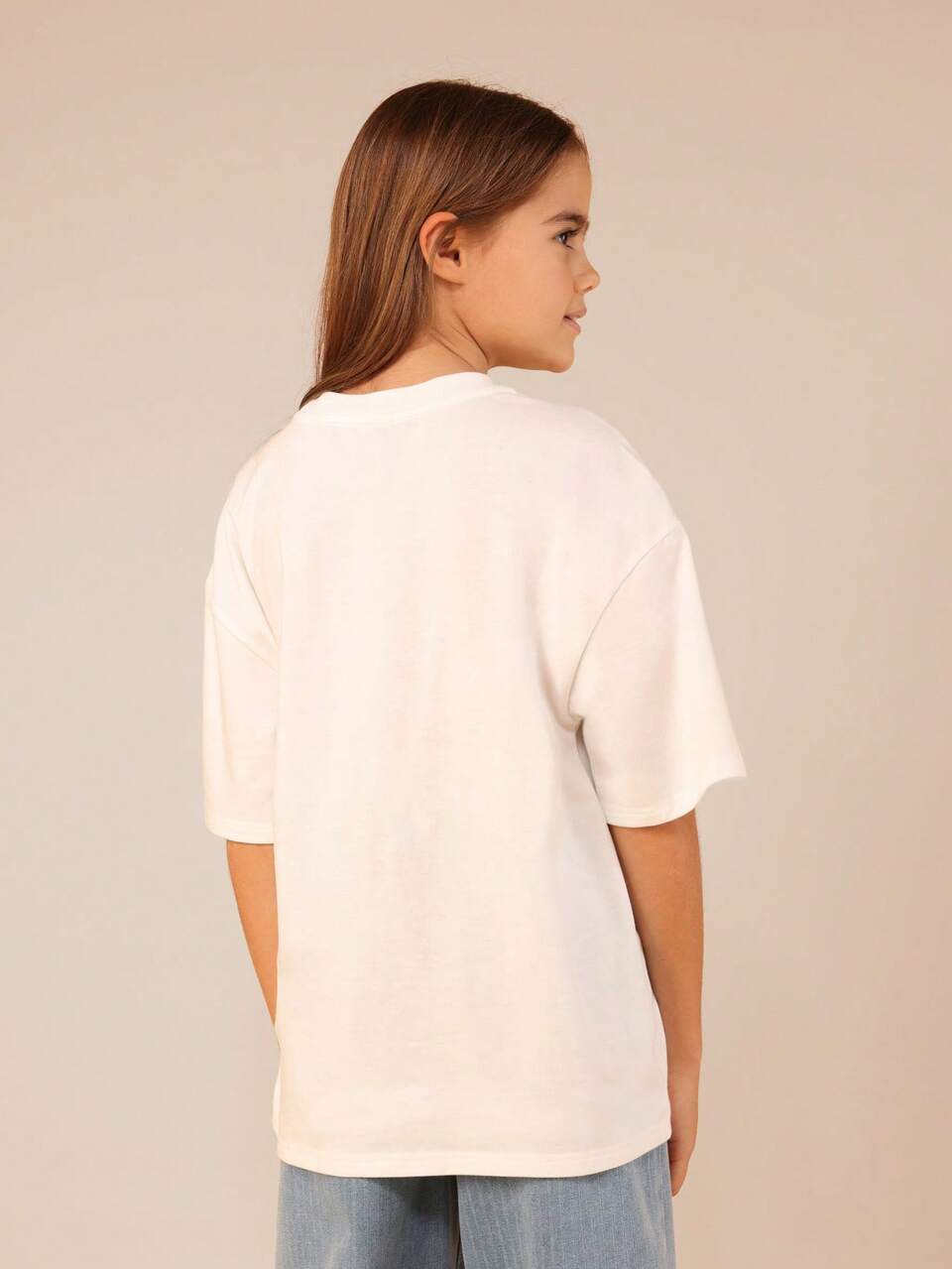 Oversized Sequin Bow Short Sleeve Tee