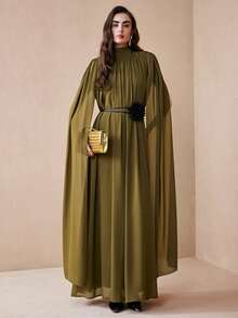 Arave 优雅束腰长裙，适合派对穿着 - 綠色 - 查看 2