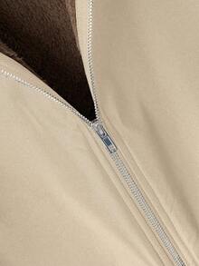 GlowEve 女士蓬松连帽长款常规夹克