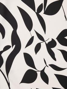 Momelise 系带印花大码连衣裙，春夏款 - 杏色 - 查看 8