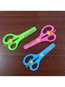 6/12PCS, Safety Scissors, Plastic Scissors For Student Handicrafts, Cutting Scissors, Plastic Wrapped Iron Small Scissors For Beginners, DIY Art Tools For Children, Student Scissors, Office Scissors - Multicolor - View 9