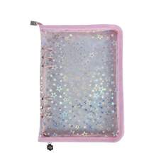 A5 Sticker Collection Organizer Binder Kit Large Capacity PU Leather Clear Sticker Storage Book Album With Zipper Closure Double-Sided Collecting For Journal Scrapbook Planner - Multicolor - View 5