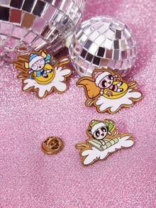 THE POWERPUFF GIRLS X SHEIN Women's Brooch - Multicolor - View 2