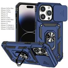 IP Cases For Men Ip 16 Men Minimalist Phone Case With Ring Holder Compatible With IP 14/14Pro/14Plus/14Pro Max/ 15/15Pro/15Plus/15Promax Waterproof Shockproof Anti-Fall Scratch Resistant - Blue - View 16