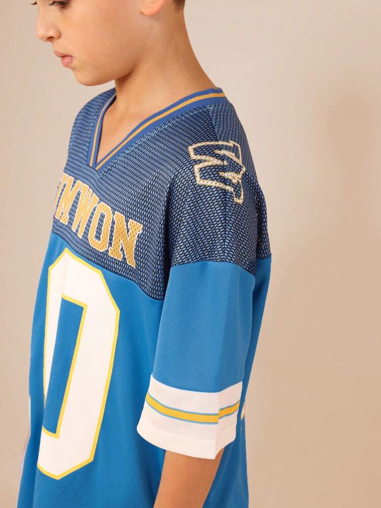 Oversized Jersey Number 10 Graphic Tee