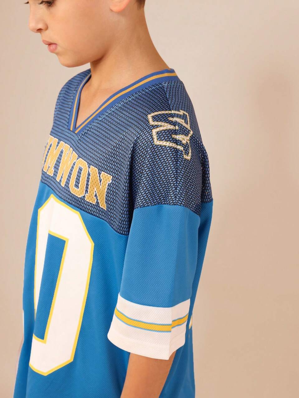 Oversized Jersey Nummer 10 Grafik-T-Shirt