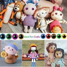 SHEIN 12 Pcs 3d Animal Eyeballs, Sparkling 3d Snake Scale Pattern Plush Toy, Plastic Accessories, Resin Crystal Eye Ornaments, Fall Decor,Christmas Decorations Boys Backpack, Halloween, Backpack School. Clear Backpack, School, Halloween Costume. - Multicolor - View 6