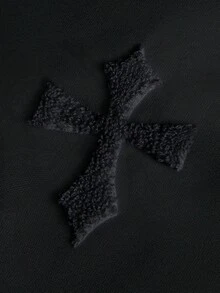 PAVTROS Manfinity Streetrush Men's Street-Style Popular INS Matching,Men's Street-Style Popular INS Matching Brooklyn Embroidered Hoodie, Suitable For Outdoor Music Festivals, Nightclubs, Bars, Boyfriend/Husband Gift, Anniversary Gift, Black,Streetwear,Warm Winter, Christmas, Fall - Black - View 2