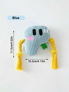 PETSIN P-Shaped Knot Toy, Gnawing And Making Sounds, Dog's' Letter Game , Making Funny Sounds, Playing Non-Stop, Dog's Grinding Tool - Multicolor - View 10