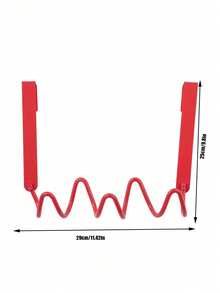 Joivida 1个免打孔壁挂挂钩 | 创意波浪形设计壁挂挂钩，免钻孔安装，可悬挂于门、衣柜门、床架上 - 优雅北欧风格衣帽架，流畅弧形，适用于家居收纳、酒店装饰和时尚店铺展示，简约美学风格，情人节礼物，斋月情人节礼物 | 免打孔壁挂挂钩 - 彩色 - 查看 15