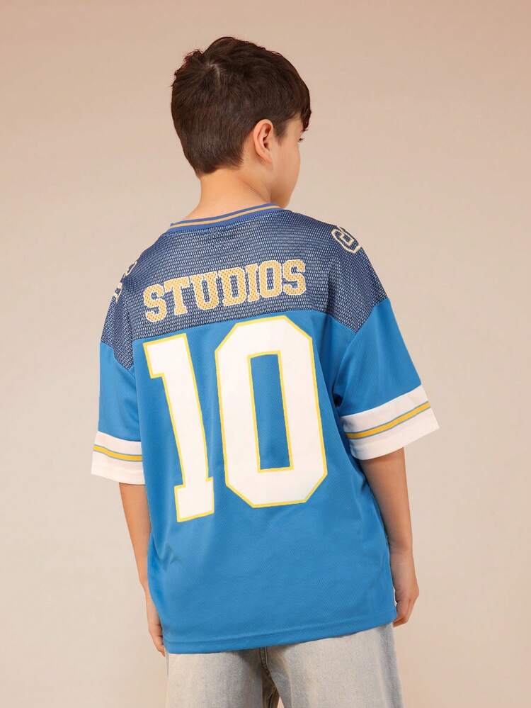 Oversized Jersey Number 10 Graphic Tee
