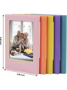 Magnetic Picture Frame 5/10 Pack 2x3 Picture Frame Mini Picture Frames Set For Frame Frame Photo Frames For Refrigerator Wallet Size Picture Frames Shantmay - Multicolor - View 6
