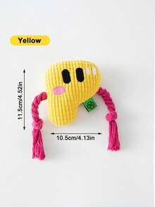 PETSIN P-Shaped Knot Toy, Gnawing And Making Sounds, Dog's' Letter Game , Making Funny Sounds, Playing Non-Stop, Dog's Grinding Tool - Multicolor - View 11