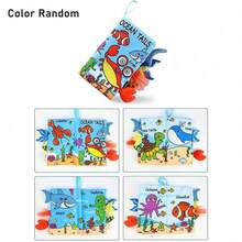 Zazumi 3D 触感儿童书籍，配有柔软的皱纹布 - 高对比度活动玩具，适合儿童的理想礼物，儿童益智玩具|纹理插图|毛绒尾巴功能