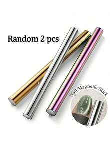 1PC Cat Eye Nail Magnetic Stick Cylindrical Magnet For Cat Eye UV Gel Polish Snowlight Glitter Effect Tools Manicure Design Tool,Nail Supplies,Nail Tools,Nail Art Tools,Back To School,Nails,Nail Tools For Press On Nails - Multicolor - View 12