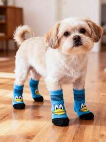 PETSIN Anti Slip Skid Bottom Lovely Puppy Dogs Pet Knits Socks Cute Pet Fashion Pets Dogs Socks For Cats Dog Toy Supplies