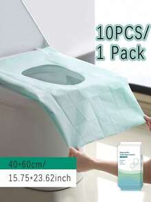10pcs/20pcs Disposable Toilet Seat Covers, 10pcs/Pack, Individually Wrapped, Paper Material, Portable Hygienic Waterproof Toilet Pad, Extended Coverage Area, Suitable For Hotels, Public Places, Travel, Leisure Clubs And Home Use, Bathroom Decor, Autumn Decor - Multicolor - View 23