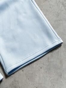 AXEPEAK Men's Numeric Print Polo Collar Long Sleeve Sweatshirt And Sweatpants Casual Suit - Blue - View 8