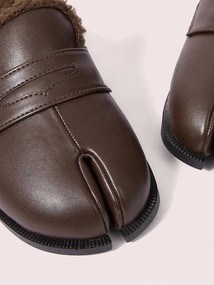 CUCCOO DOLLMOD Women Plush Lined Casual Fashion Slip-On Flat Shoes Valentine's Day Spring Shoes