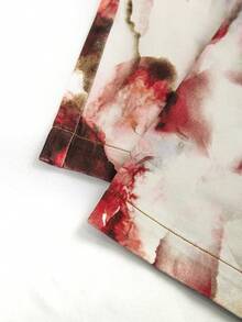 SHEIN MOD 女士时尚休闲碎花做旧宽松牛仔裤 - 彩色 - 查看 4