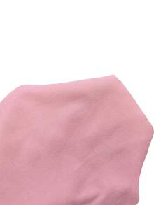 Resyla Women's Round Neck Embellished Chain Design Short Sleeve Casual T-Shirt, Summer - Pink - View 7