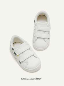 Cozy Pixies A Pair Of Boys' And Girls' All-Season Outdoor  Round-Toe, Breathable, White  Running And Casual Shoes Baby Sneakers - White - View 5