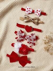 Cozy Pixies 5PCS Valentine's Day Baby Headband
