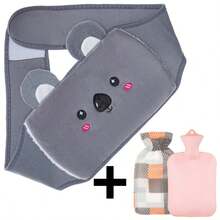 Three Pieces Set: Water-Filled Waist Warmer, Hot Water Bottle, Hand Warmer, Waist And Stomach Warmer, Water-Filled Waist Support Belt.