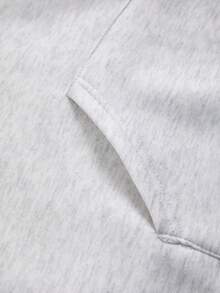 Sparklyn 2件套少女宽松休闲连帽衫套装，扎染印花拼接撞色滚边长袖上衣搭配阔腿裤，适合日常、通勤、休闲、度假、聚会、街头穿搭。 - 淺灰色 - 查看 5