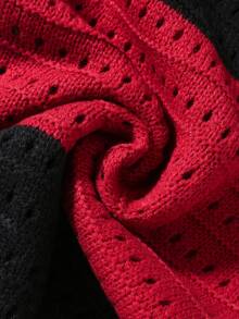 Manfinity VDAYZ Men's Contrast Color Drawstring Waist Hollow Out Casual Loose Swim Trunks Crochet Shorts Men Patchwork Shorts Men Men Sexy Shorts Beach Clothes For Men Men Swim Trunks Beach Shorts Men Beach Shorts Set - Multicolor - View 9