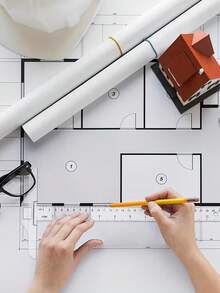 Transparent And Orange T-Square Ruler, A Clear Dual-Sided Measuring Tool Suitable For Drafting And General Layout Tasks - Multicolor - View 3