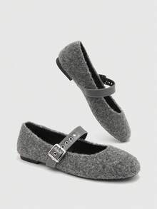 CUCCOO BIZCHIC Women's Flat Shoes Valentine's Day - Dark Grey - View 10