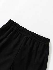 SHEIN Bộ 5 quần short in chữ cho bé trai, thích hợp cho kỳ nghỉ, du lịch, thư giãn, tắm nắng, mùa hè. - Nhiều màu - Xem 3